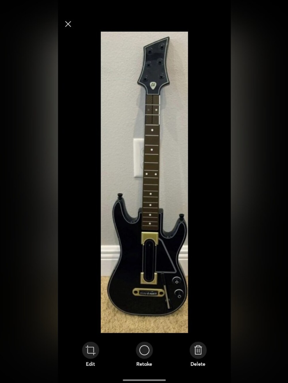 Activision Guitar Hero Live Wireless Guitar Controller - Black Without BOX